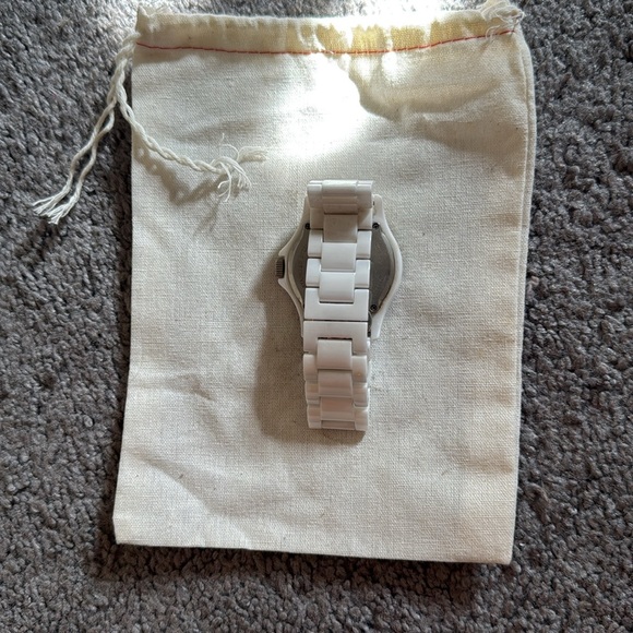 Fossil Ceramic White Watch with Crystal Accents - Picture 3 of 4